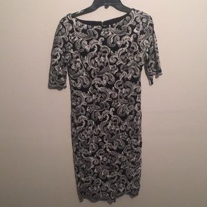 Black and white dress